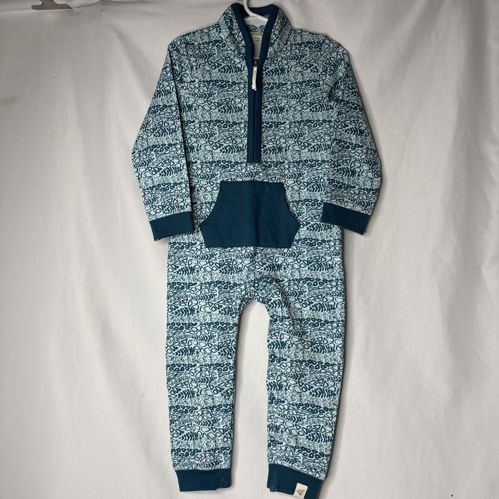 Burt's Bees Baby 24 Month‎ Organic Cotton Romper Reptile Ripple Jumpbee
